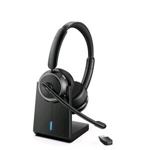 Design M112 Wireless Bluetooth Headset ANC Boom Mic Double Black USB-A/USB-C